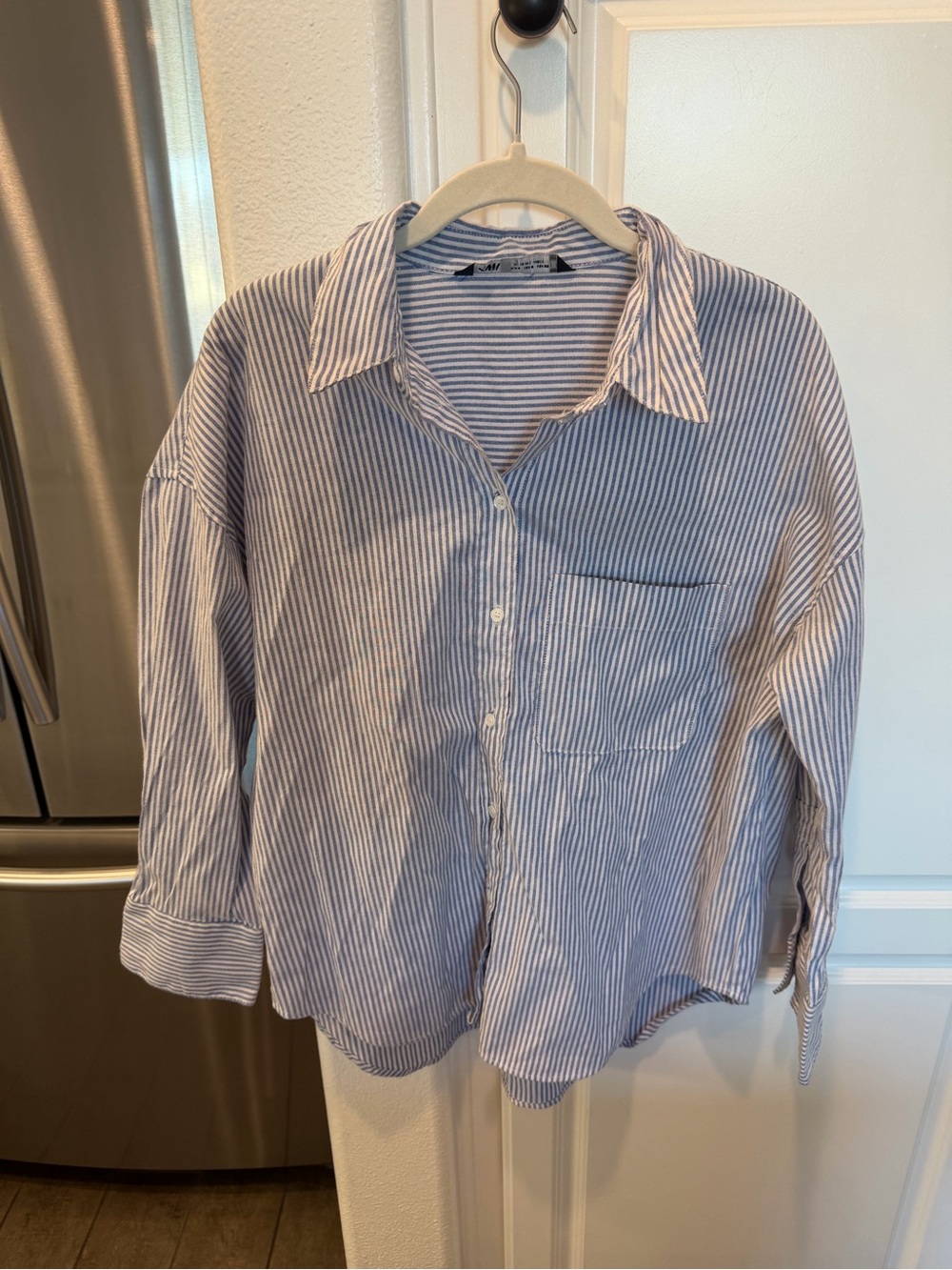 Zara Striped Button down oversized